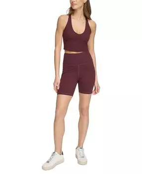 Женские велосипедные шорты Balance со сверхвысокой посадкой без застежки DKNY