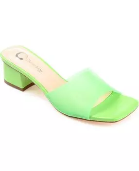 Женские виниловые сандалии Jaydin Journee Collection, зеленый