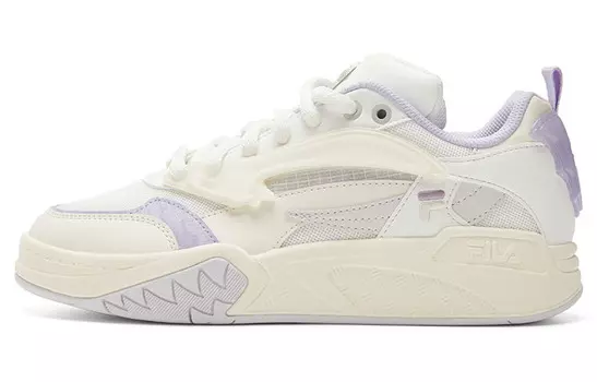 Женские винтажные баскетбольные кроссовки Fila Fusion, белый/фиолетовый