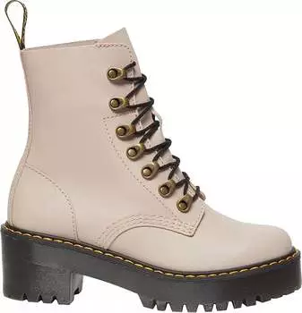 Женские винтажные ботинки Dr. Martens Leona, серо-коричневый