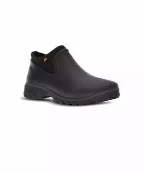 Женские водонепроницаемые ботинки Sauvie Chelsea Slip On черного цвета Bogs