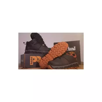 Женские водонепроницаемые рабочие ботинки Ridgework с композитным носком Timberland, цвет Black Ever-Guardtm Leather/Blue