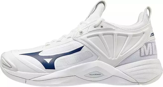 Женские волейбольные кроссовки Mizuno Wave Momentum 2, белый/синий