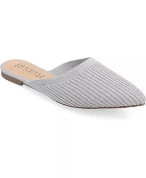 Женские вязаные мюли Aniee Journee Collection, цвет Gray- Knit Fabric