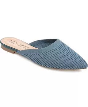 Женские вязаные мюли Aniee Journee Collection, цвет Blue- Knit Fabric