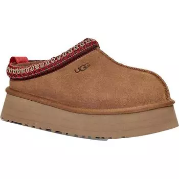 Женские вышитые тапочки-слайды Tazz UGG, цвет chestnut
