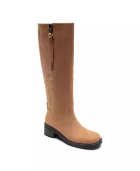 Женские высокие ботинки Morisson на устойчивом каблуке Aerosoles, коричневый/бежевый