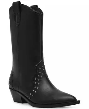 Женские высокие ботинки в стиле вестерн Karol с заклепками и острым носком DV Dolce Vita, черный