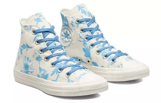 Женские высокие кеды Chuck Taylor All Star Canvas White/Royal Blue Converse