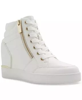 Женские высокие кеды Ereliclya на танкетке со шнуровкой и молнией ALDO, белый