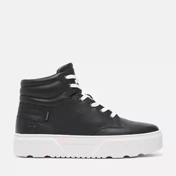 Женские высокие кеды Laurel Court на шнуровке Timberland, цвет Black Full-Grain