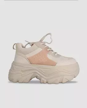 Женские высокие кеды разной фактуры белого цвета Blogger, белый