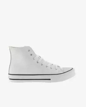 Женские высокие кеды с белыми шнурками Victoria