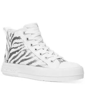 Женские высокие кеды с пайетками Zebra Michael Kors, оранжевый