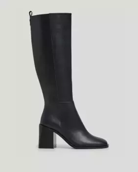 Женские высокие кожаные ботинки Pepe Jeans, черный