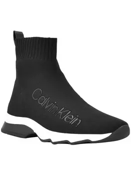 Женские высокие кроссовки без шнуровки Karmina Calvin Klein, черный