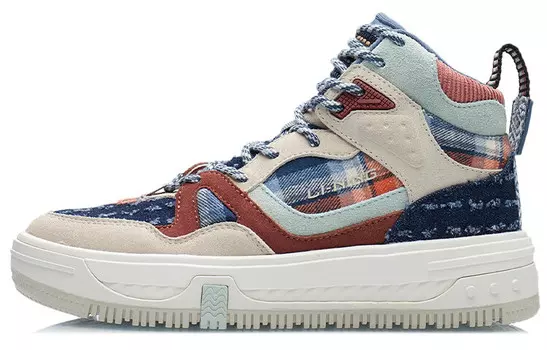 Женские высокие кроссовки для скейтбординга The Domain Line Oat Grey/Copper Brown Lining