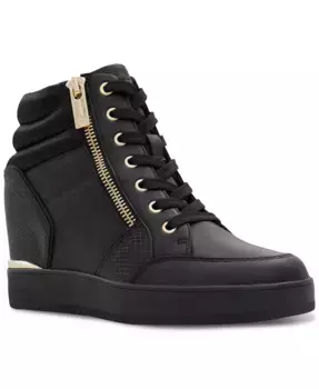 Женские высокие кроссовки Ereliclya на платформе с шнуровкой и молнией ALDO, черный
