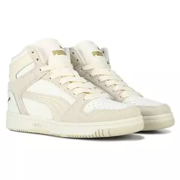 Женские высокие кроссовки Rebound Court Court Puma, бежевый