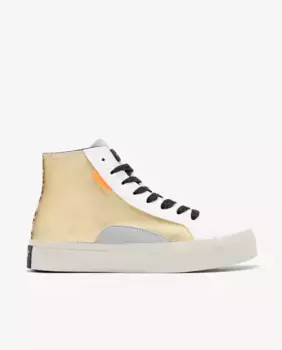 Женские высокие кроссовки с блестящей текстурой и животным принтом с принтом полумесяца D.Franklin, золотой