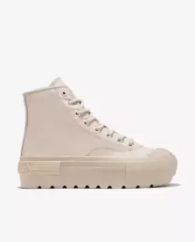 Женские высокие кроссовки с внутренней подкладкой и реечной подошвой с односторонней рейкой D.Franklin, бежевый