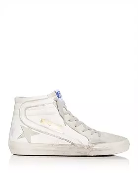 Женские высокие кроссовки-шлепанцы Golden Goose, цвет Tan/Beige