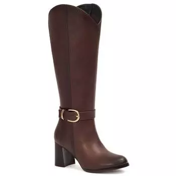 Женские высокие сапоги для верховой езды коричневого цвета Andrea