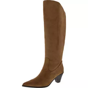 Женские высокие сапоги с острым носком до колена Anne Klein, коричневый
