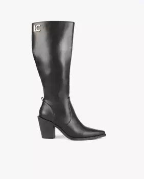 Женские высокие сапоги в ковбойском стиле Lola Casademunt, черный