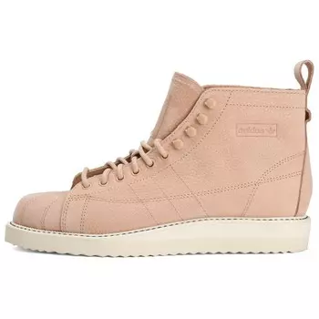 Женские высокие скейтбордические кеды Superstar Pink Adidas Originals, розовый