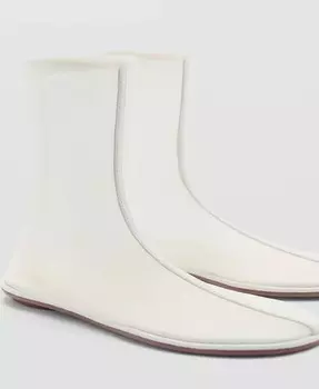 Женские высокие туфли с сеткой MANGO, белый