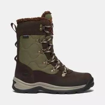 Женские высокие водонепроницаемые ботинки Chocorua на шнуровке для сноуборда Timberland, цвет dark brown full-grain