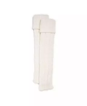 Женские высокие вязаные гетры с косичками Muk Luks, розовый