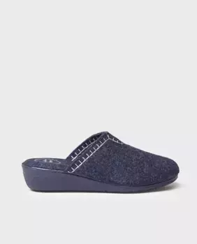 Женские закрытые домашние тапочки из переработанного фетра Toni Pons, темно-синий
