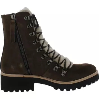 Женские замшевые армейские ботинки на шнуровке All Black, цвет Coffee