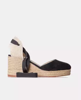 Женские замшевые эспадрильи на танкетке Farrutx, черный