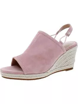 Женские замшевые босоножки Cai с открытым носком на танкетке NYDJ, цвет blush pink suede