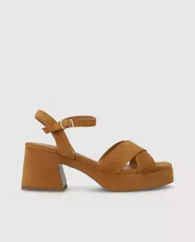 Женские замшевые босоножки на платформе Lodi, коричневый