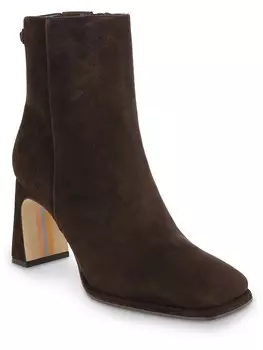 Женские замшевые ботильоны Irie с квадратным носком Sam Edelman, цвет Chocolate Suede