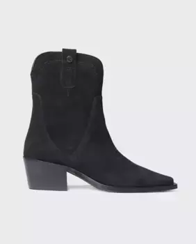 Женские замшевые ботильоны на молнии Toni Pons, чёрный