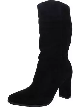 Женские замшевые ботинки Artizan II до середины икры Lauren Ralph Lauren, цвет Black Kidsuede