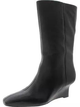 Женские замшевые ботинки до середины икры без застежки Beverly Vince, цвет Black Leather