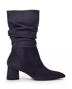 Женские замшевые ботинки до середины икры Pedro Miralles, темно-синий