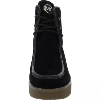 Женские замшевые ботинки на танкетке Rye на шнуровке MICHAEL Michael Kors, цвет Black Suede