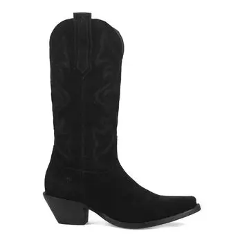 Женские замшевые ботинки в стиле ковбой Dingo Out West Dingo, черный