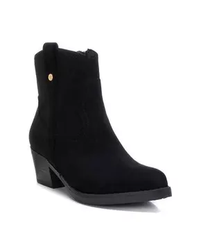 Женские замшевые итальянские ботинки в стиле вестерн от XTI, черный