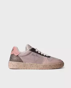 Женские замшевые кожаные кроссовки на шнуровке Toni Pons