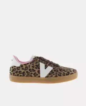 Женские замшевые кроссовки Berlin с леопардовым принтом Victoria, мультиколор