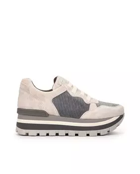 Женские замшевые кроссовки на резинке Weekend by Pedro Miralles, бежевый