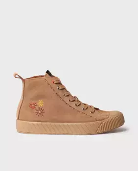 Женские замшевые кроссовки на шнуровке Toni Pons, светло-коричневый